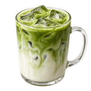 ماتشا لاتيه بارد — Iced matcha latte